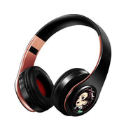 HOT Japan Anime Headphone Demon Slayer Kimetsu Kamado Tanjirou Bluetooth Headset V5.0 Cosplay 2D Fold Stereo Wireless Earphone