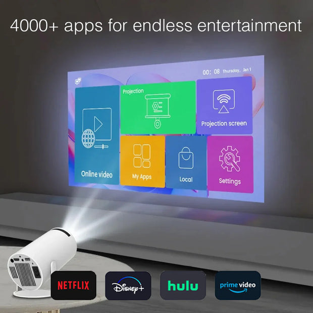 Ultra HD Projector with Wifi & Bluetooth