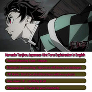 HOT Japan Anime Headphone Demon Slayer Kimetsu Kamado Tanjirou Bluetooth Headset V5.0 Cosplay 2D Fold Stereo Wireless Earphone