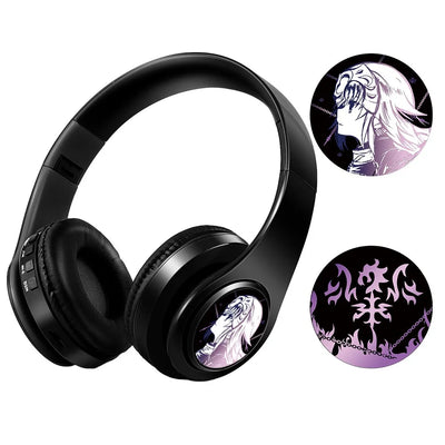 Wireless Silent Disco Headphone Anime Arknights Exusiai Stereo Bluetooth Headphone for Playing Games Sport Earphone with Mic