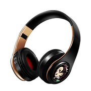 HOT Japan Anime Headphone Demon Slayer Kimetsu Kamado Tanjirou Bluetooth Headset V5.0 Cosplay 2D Fold Stereo Wireless Earphone